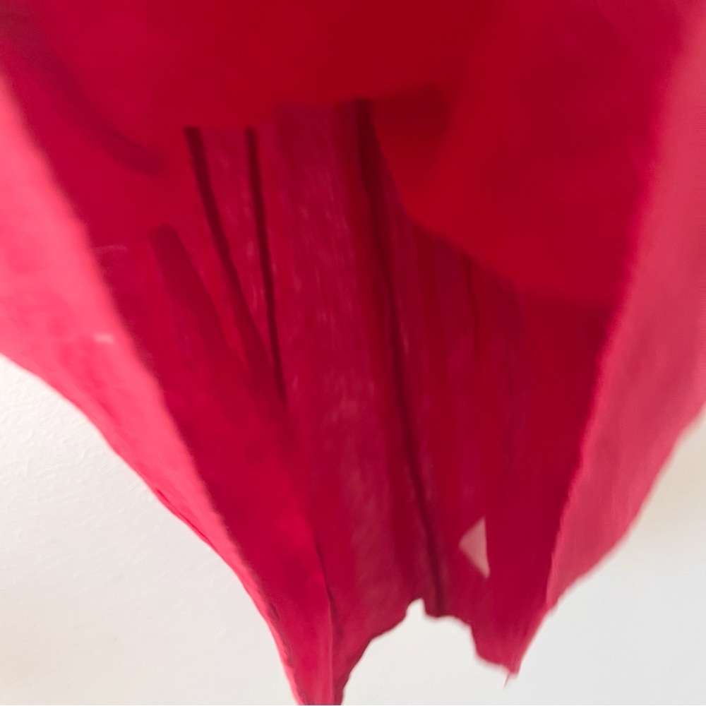Reformation Teya Red Linen Two Piece Set Crop Top Midi Skirt - Picture 5 of 13